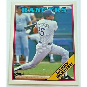 1988 Topps Larry Parrish Baseball Duo-Tang School Paper Pocket Folder New